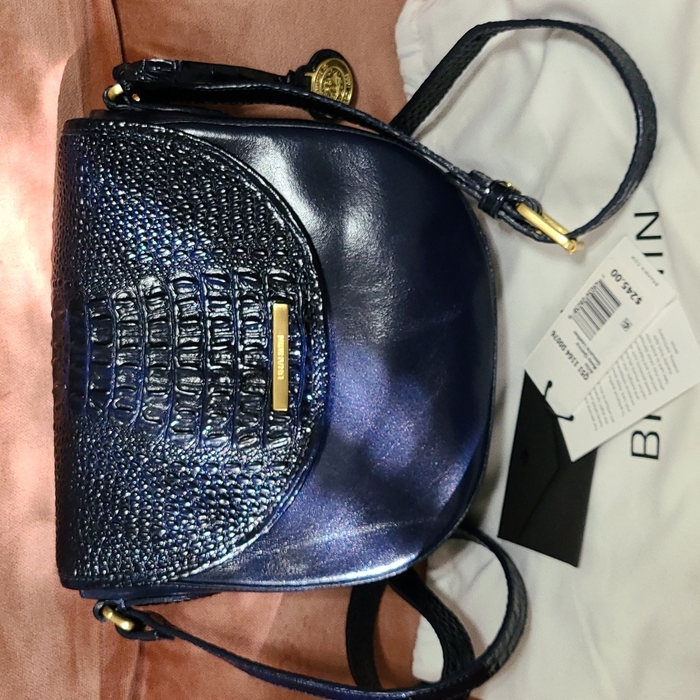 Brahmin Arlie Navy Quincy crossbody